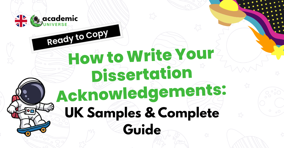 How to Write Your Dissertation Acknowledgements