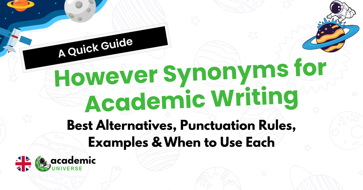 However Synonyms for Academic Writing